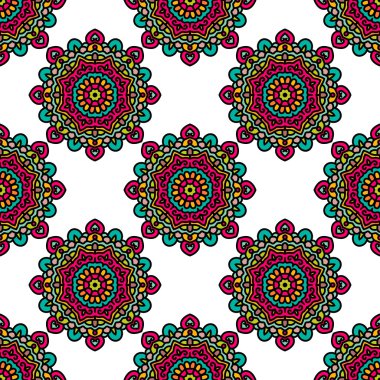 Daire etnik süsleme ile Seamless Modeli