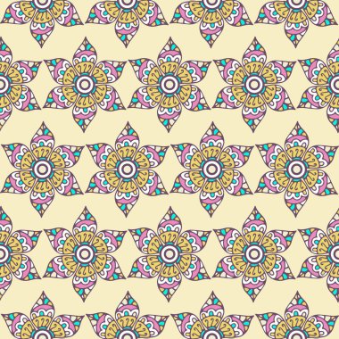 Çiçek süsü ile kusursuz desen