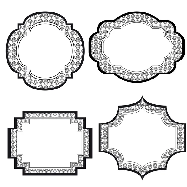 Set Of Frames For Design — Stock Vector