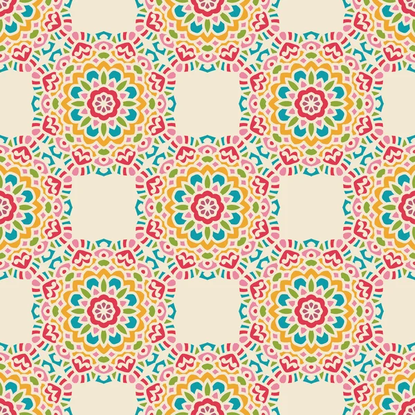 Seamless Pattern With Ethnic Ornament — Stock Vector