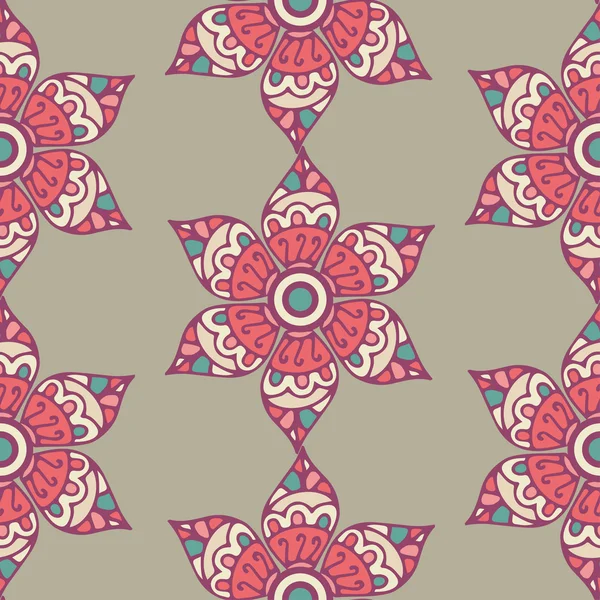 Nahtloses Muster mit floralem Ornament — Stockvektor