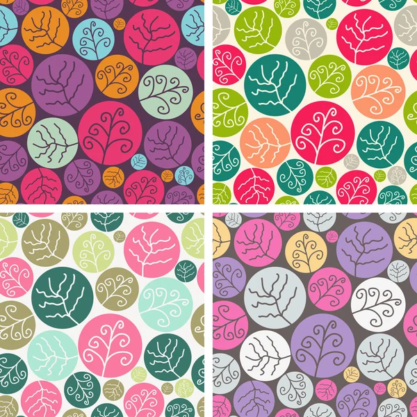 Set Of Seamless Patterns — Stock Vector