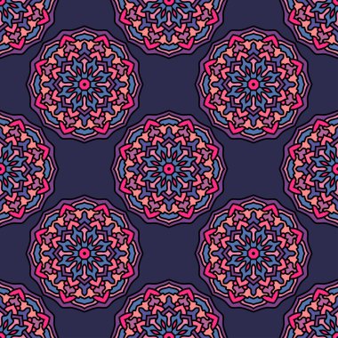 Daire etnik süsleme ile Seamless Modeli