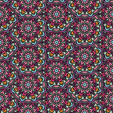 Daire etnik süsleme ile Seamless Modeli