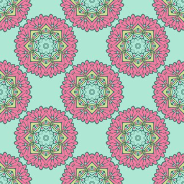 Çiçekli süslemelerle kusursuz desen