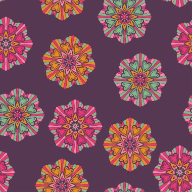 Çiçekli süslemelerle kusursuz desen