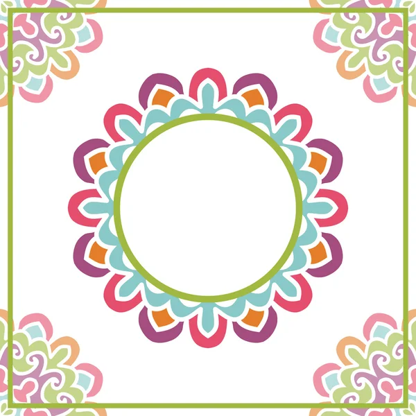 Card With Frame For Your Text — Stock Vector