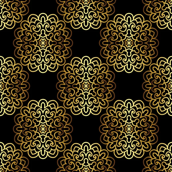 gold süsleme ile Seamless modeli. 3D efekti