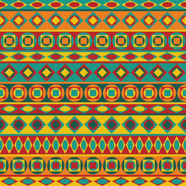 Seamless Pattern With Ethnic Ornament