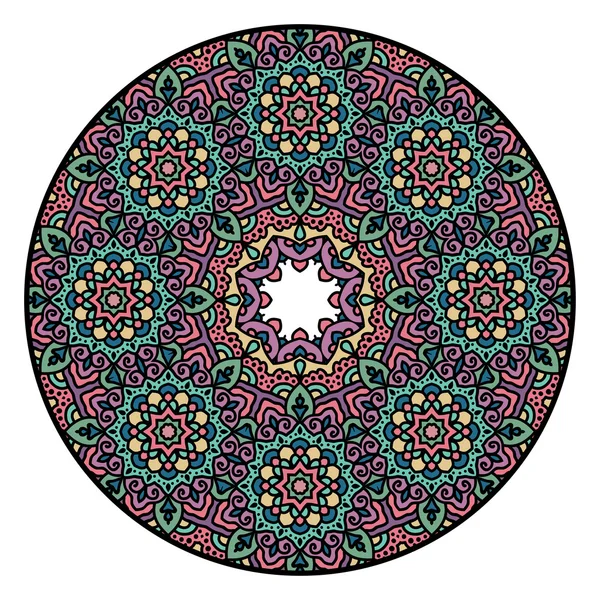 Mandala. Vector Circle Ornamento, Elemento de Design — Vetor de Stock