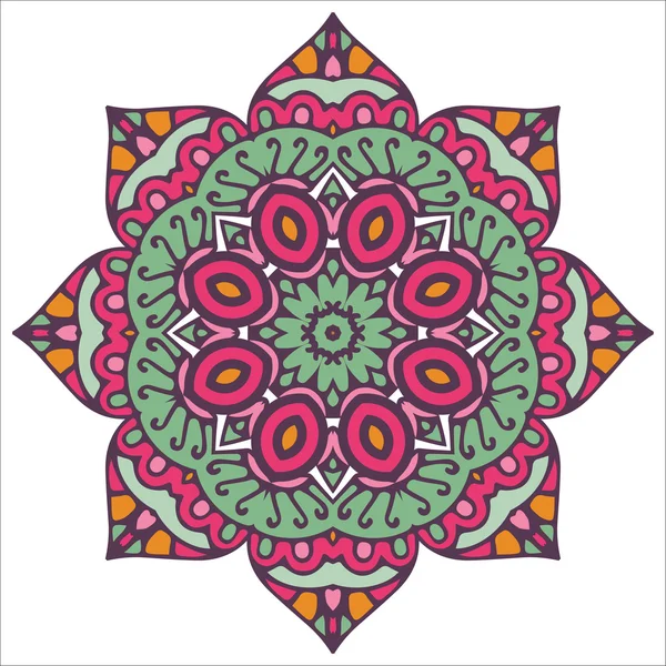 Mandala. vektor cirkel prydnad, designelement — Stock vektor