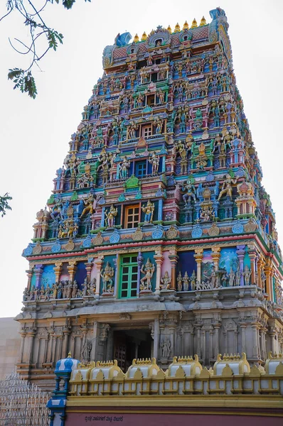 Entrada Central Para Templo Sri Rajarajeshwari Bangalore Karnataka Índia Fevereiro — Fotografia de Stock