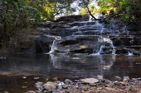 Een Kleine Prachtige Waterval Verborgen Jungle Van Kodaikanal Tamil Nadu — Stockfoto