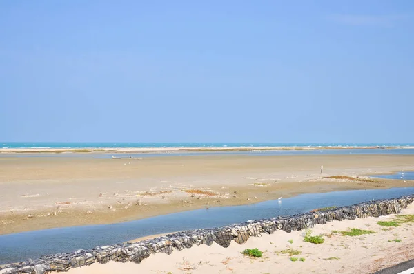 Nagyszerű Kilátás Nyílik Félsziget Óceán Arichal Munai Dhanushkodi Tamil Nadu — Stock Fotó