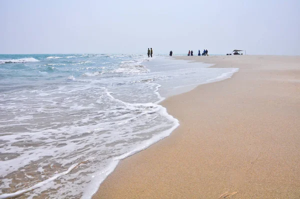 Пляж Dhanushkodi Лежить Краю Острова Рамесварам Аріхаль Мунай Дханушкоді Тамілнад — стокове фото