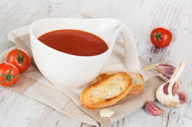 lezzetli domates çorbası.