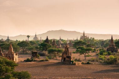 Antik tapınak bagan, burma, Asya.