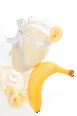 muz milkshake arka plan.