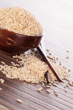 kase ve chopsticks pirinç.