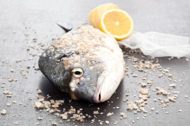 çipura. lezzetli deniz ürünleri.