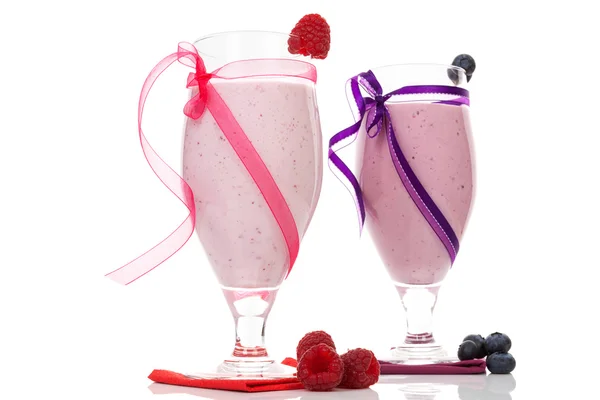 Zwei Frucht Shakes. — Stockfoto