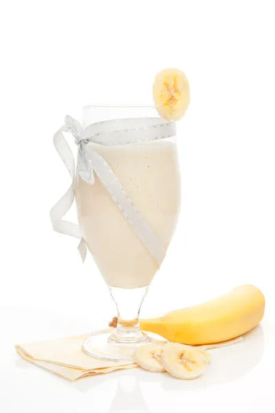 Leckerer Bananen-Milchshake. — Stockfoto