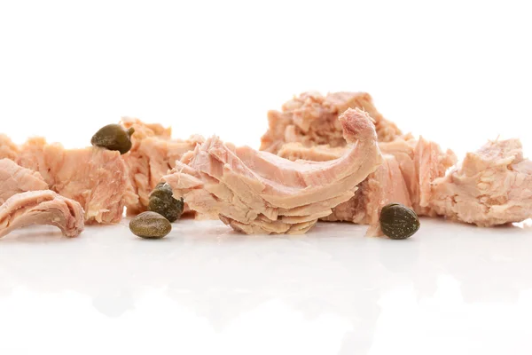 Tuna pieces isolated. — Stock Photo, Image