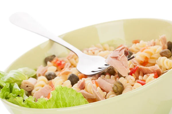 Pasta salad with tuna. — Stock Photo, Image
