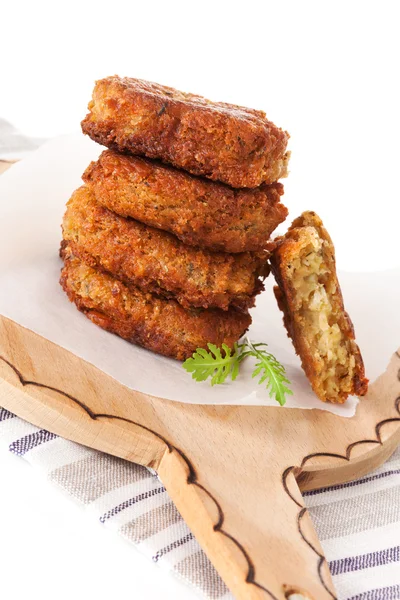 Luxusní falafel patty pozadí. — Stock fotografie