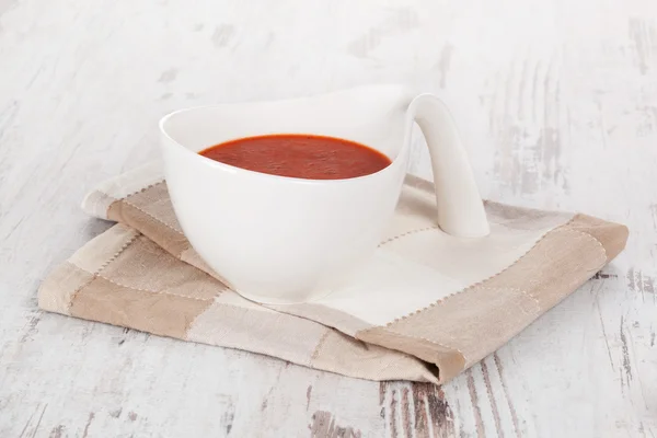 Sopa de tomate deliciosa . — Fotografia de Stock