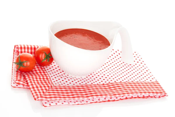 Sopa de tomate deliciosa . — Fotografia de Stock