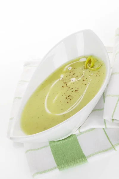 Köstliche Lauch-Suppe. — Stockfoto