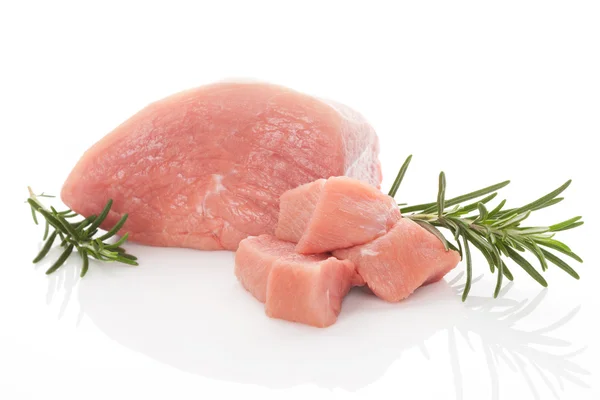 Raw pork isolated. — Stock Photo, Image