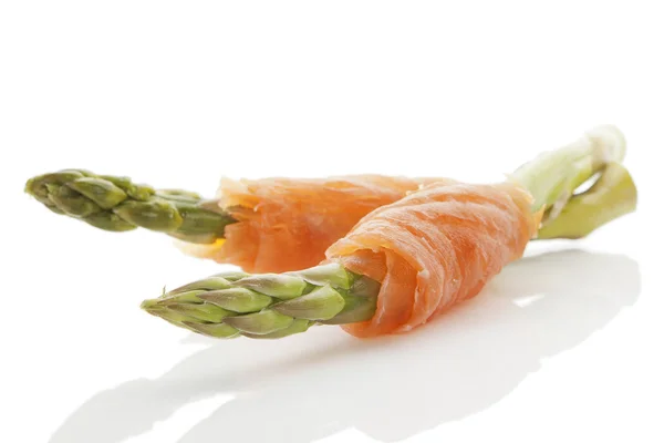 Salmon dan asparagus . — Stok Foto