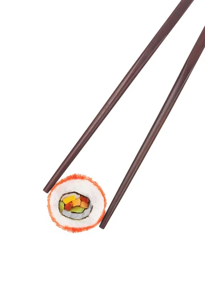 California maki sushi and chopsticks. — Stock Photo, Image