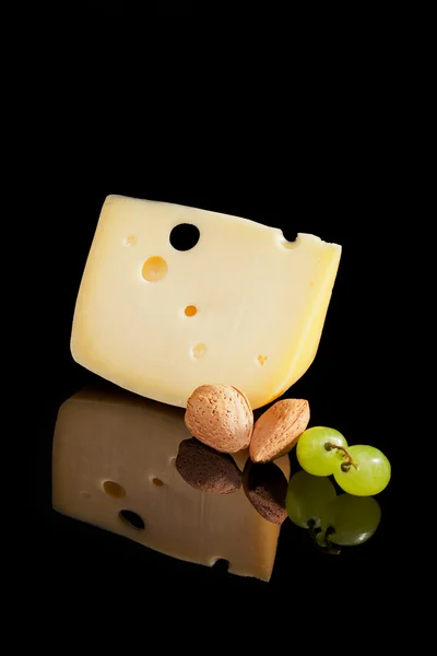 ） スイス チーズの背景. — ストック写真