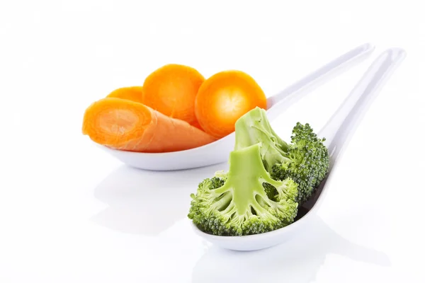 Broccoli och morötter. — Stockfoto