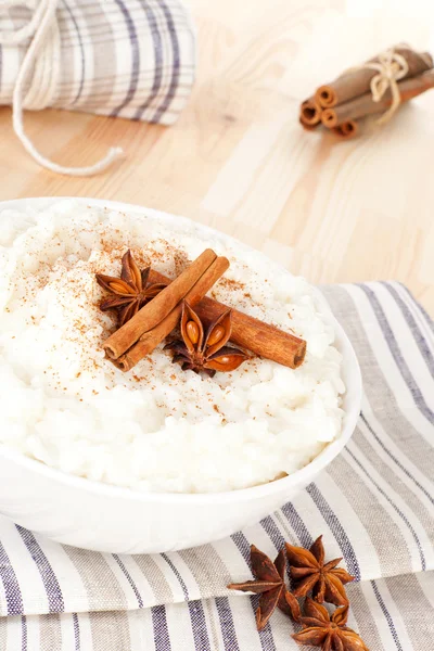 Delicious rice pudding. — Stock Photo, Image