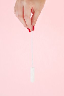 temiz tampon holding.