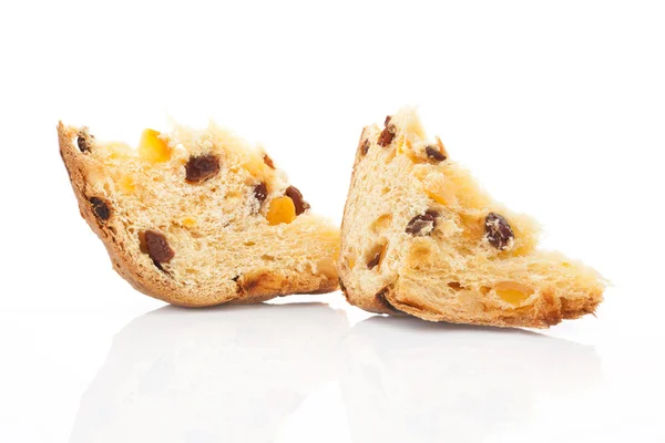 Panettone pieces. — Stock Photo, Image