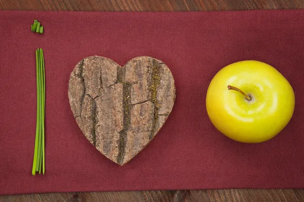 Vi älskar frukt och grönsaker. — Stockfoto