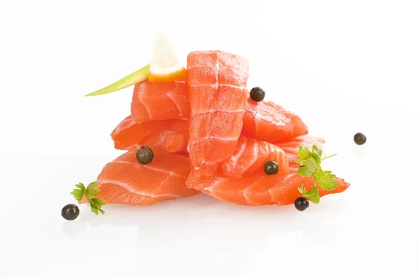 Somon suşi - sashimi. — Stok fotoğraf