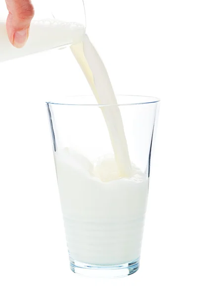 Mléko stříkající. — Stock fotografie