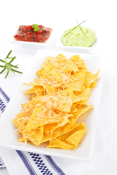 Delicious nachos. — Stock Photo, Image