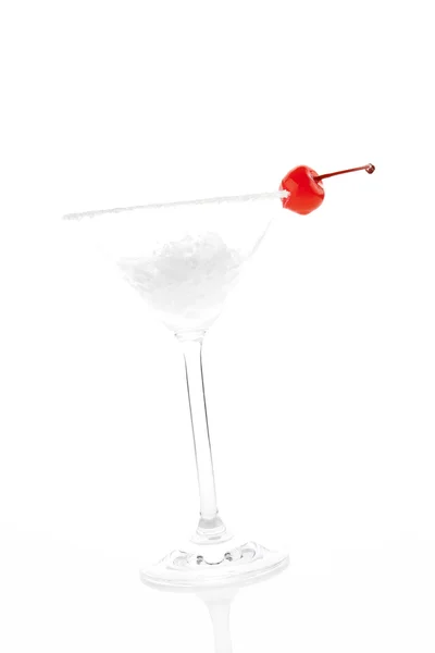 Cocktail with ice and garnish isolated. — Stock Photo, Image