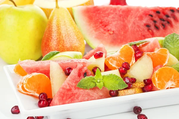 Fruitsalade close-up. — Stockfoto