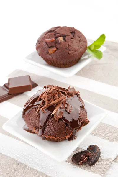 Choklad muffins. — Stockfoto