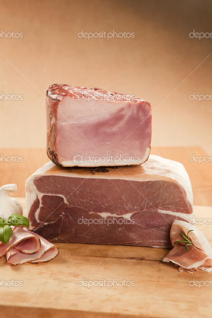 Ham and prosciutto piece. Stock Photo by ©eskymaks 27191101
