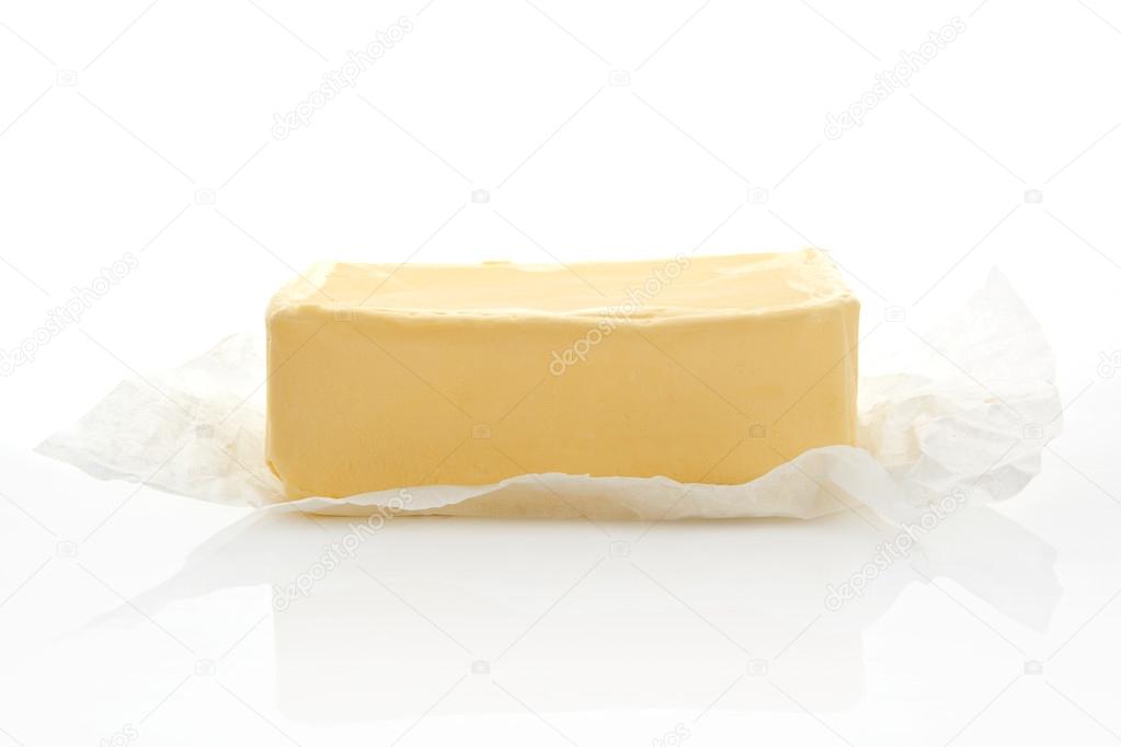 Butter isolated.