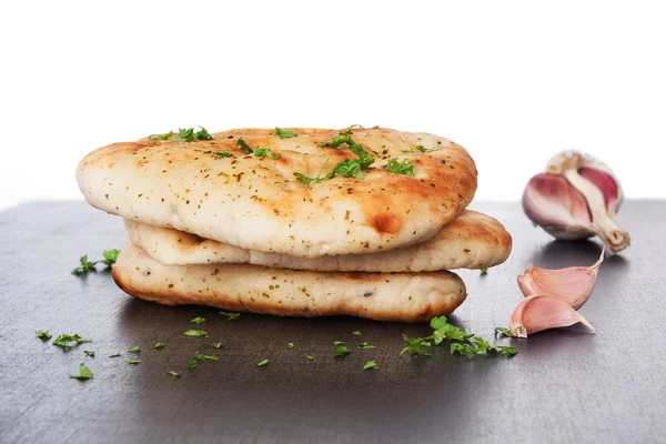 Delicious naan bread background. — Stock Photo, Image